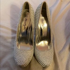 Pearl Shimmer Heels
